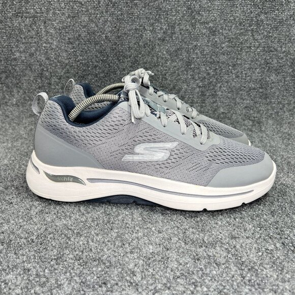 Skechers Go Walk Arch Fit Athletic Shoes Men's Size 9.5EE Grey Walking Training - Picture 1 of 12